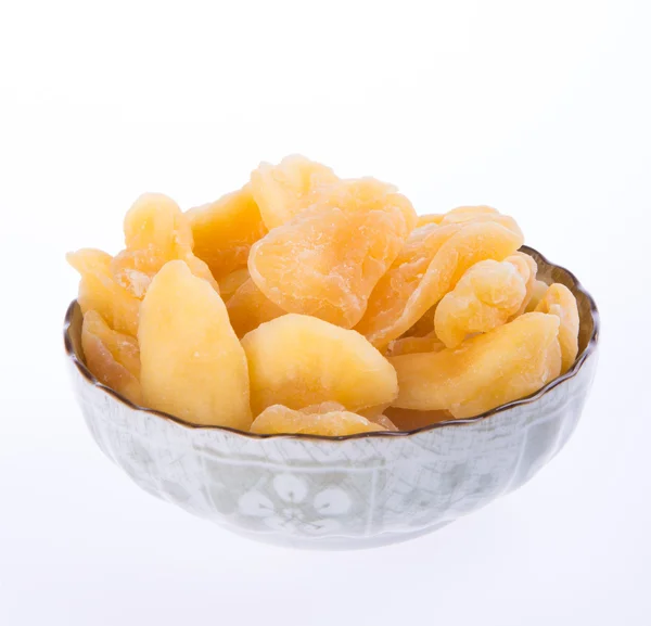 Apple suché mísy nebo plátky sušených jablek. — Stock fotografie
