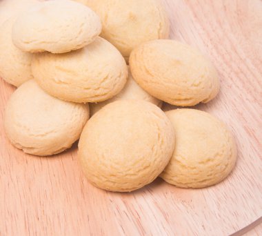 tanımlama bilgilerini veya bir arka plan üzerine tereyağlı kurabiye.