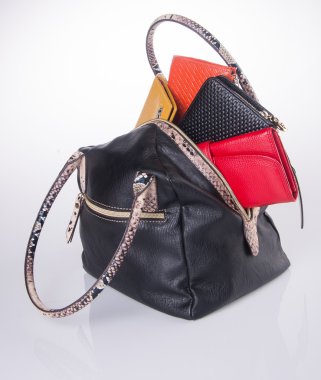 çanta. bir arka plan üzerinde kadın çanta