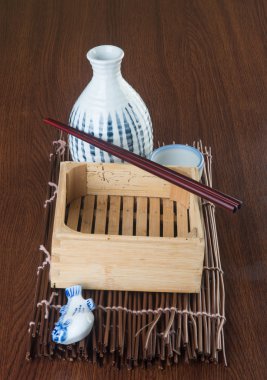 Japon mutfağı. arka planda aşkına