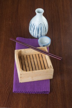 Japon mutfağı. arka planda aşkına