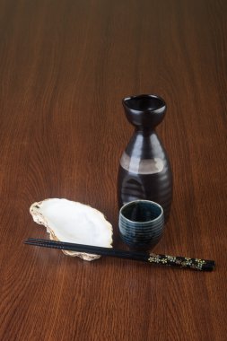 Japon mutfağı. arka planda aşkına