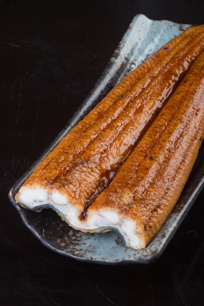 Japanse keuken. Unagi of paling op de achtergrond — Stockfoto