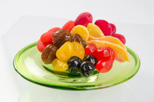 Dried fruits on background — Stock Photo, Image