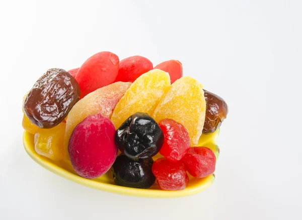 Dried fruits on background — Stock Photo, Image