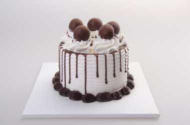 dondurma. Çikolatalı dondurmalı kek