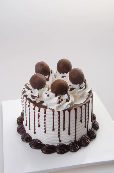 Gelado. bolo de sorvete de chocolate — Fotografia de Stock