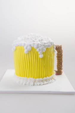 pasta, dondurma pasta arka plan üzerinde