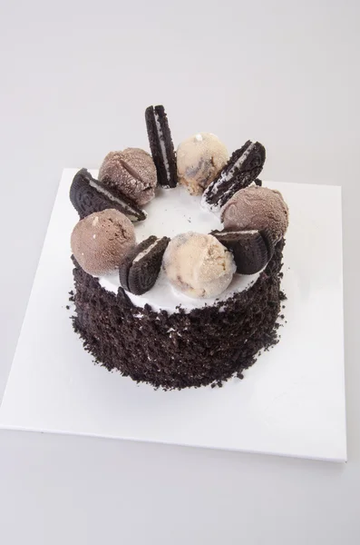Ijs. chocolade-ijs taart — Stockfoto