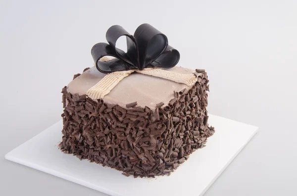 Crème glacée. gâteau de crème glacée au chocolat — Photo