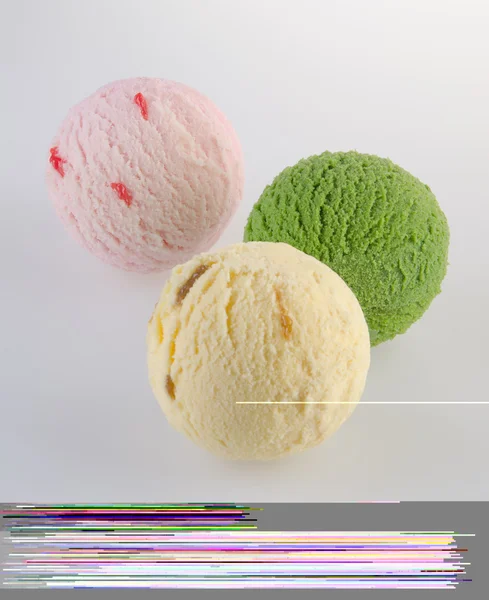 Paletta del gelato. gelato sullo sfondo . — Foto Stock