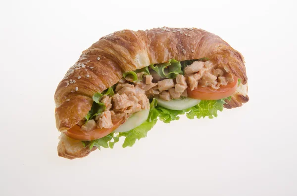 Sandwich, croissant sandwich — Stock Photo, Image