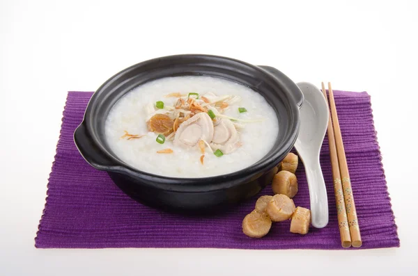 Abalone porridge rice gruel — Stock Photo, Image