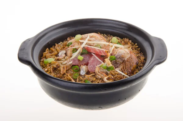 Claypot tavuklu pilav. Asya gıda — Stok fotoğraf