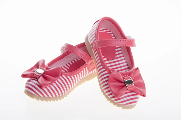 Shoe or beautiful little girl shoes on a background. — Stock Photo, Image