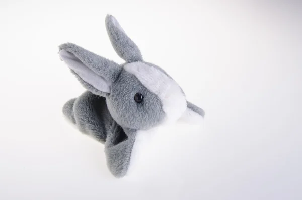 婴儿毛绒玩具。可爱兔子毛绒玩具 — 图库照片