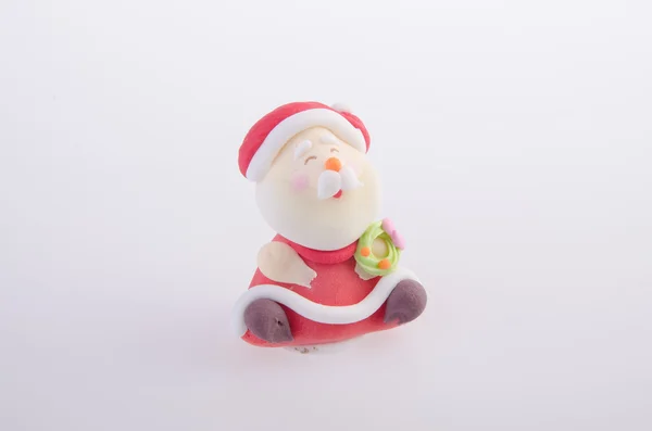 Figurinha de Papai Noel no fundo — Fotografia de Stock