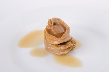 abalones. Çin Mutfağı abalone zemin üzerine.