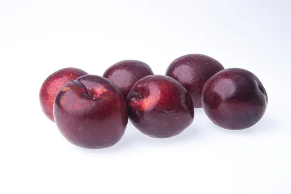 Ameixa. Ameixa madura fruta no fundo — Fotografia de Stock