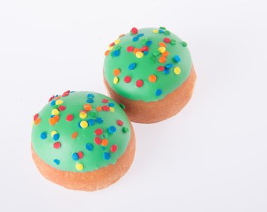 arka planda tatlı mini donut