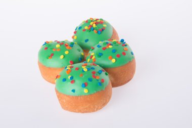 arka planda tatlı mini donut