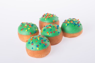 arka planda tatlı mini donut