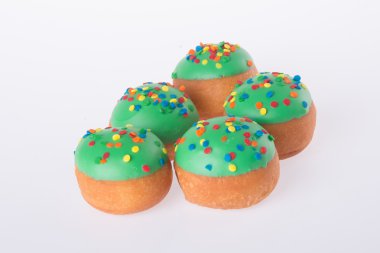 arka planda tatlı mini donut