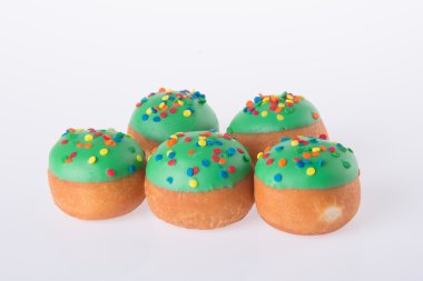 arka planda tatlı mini donut