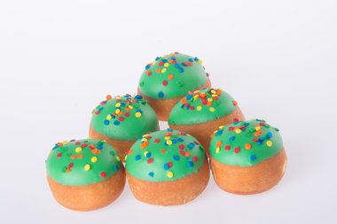 arka planda tatlı mini donut