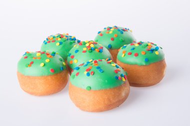 arka planda tatlı mini donut