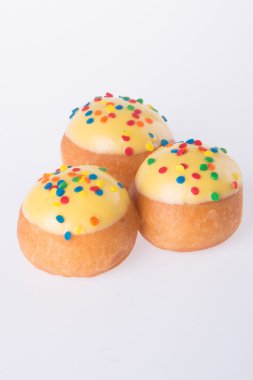 arka planda tatlı mini donut