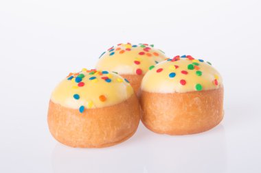 arka planda tatlı mini donut