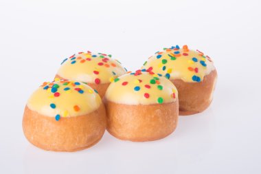 arka planda tatlı mini donut