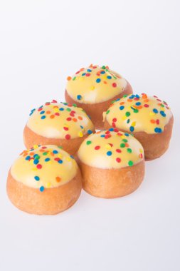 arka planda tatlı mini donut