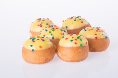 arka planda tatlı mini donut