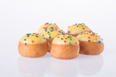 arka planda tatlı mini donut
