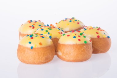 arka planda tatlı mini donut