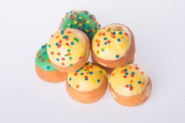 arka planda tatlı mini donut