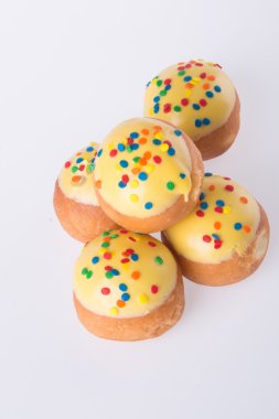 arka planda tatlı mini donut