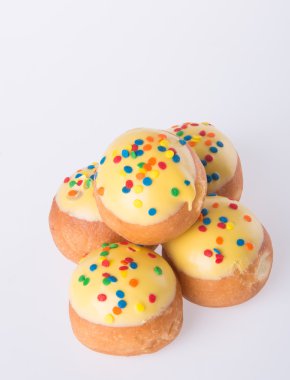 arka planda tatlı mini donut