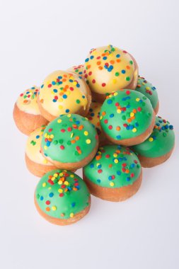 arka planda tatlı mini donut