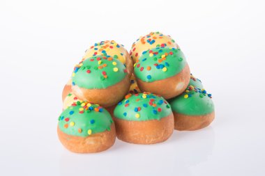 arka planda tatlı mini donut