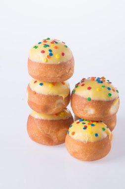 arka planda tatlı mini donut