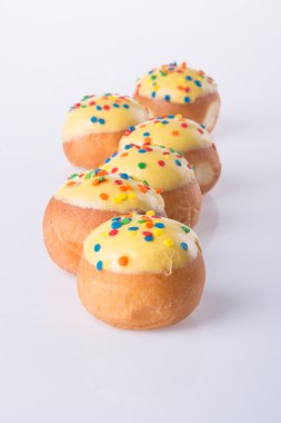 arka planda tatlı mini donut