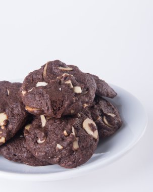 badem çikolata Çerezler özgeçmişlerine yongaları.