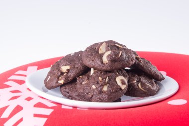 badem çikolata Çerezler özgeçmişlerine yongaları.