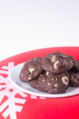 badem çikolata Çerezler özgeçmişlerine yongaları.