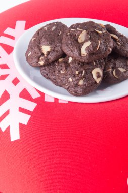 badem çikolata Çerezler özgeçmişlerine yongaları.