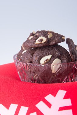 badem çikolata Çerezler özgeçmişlerine yongaları.