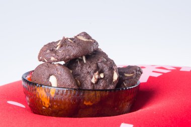 badem çikolata Çerezler özgeçmişlerine yongaları.